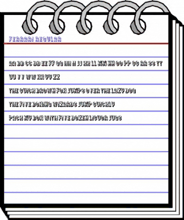 Ferrari Regular animated font preview