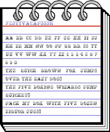 FestivaCapsSSK Regular animated font preview