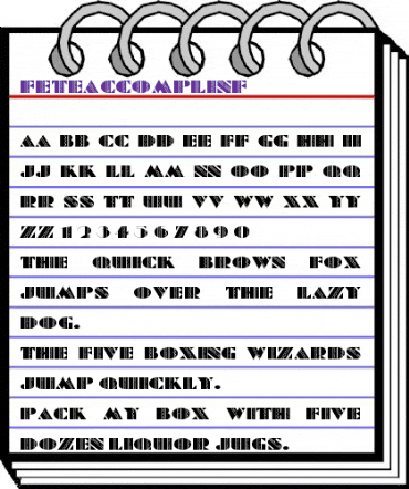 Fete Accompli NF Regular animated font preview