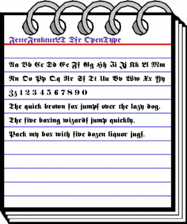 Fette Fraktur LT Dfr animated font preview Fette Fraktur LT Dfr animated font preview