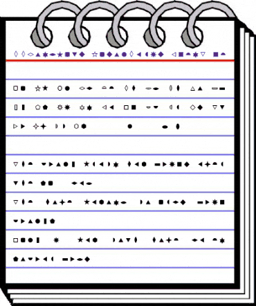 FFDingbats BasicForms animated font preview FFDingbats BasicForms animated font preview