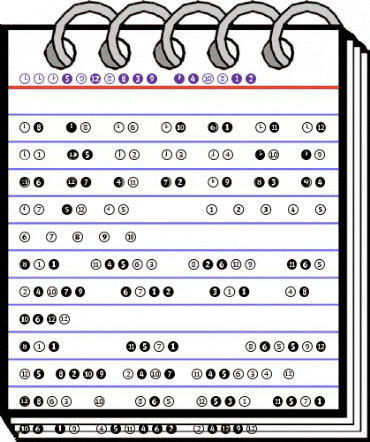 FFDingbats Regular animated font preview FFDingbats Regular animated font preview