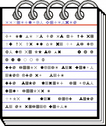 FFDingbats Regular animated font preview FFDingbats Regular animated font preview