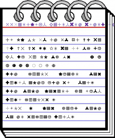 FFDingbats SignsOne animated font preview FFDingbats SignsOne animated font preview