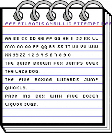 FFF Atlantis Cyrillic Attempt Regular animated font preview FFF Atlantis Cyrillic Attempt Regular animated font preview
