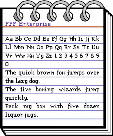 FFF Enterprise Regular animated font preview