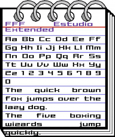 FFF Estudio Bold Extended Regular animated font preview FFF Estudio Bold Extended Regular animated font preview