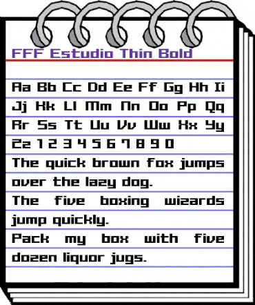 FFF Estudio Thin Bold Regular animated font preview FFF Estudio Thin Bold Regular animated font preview