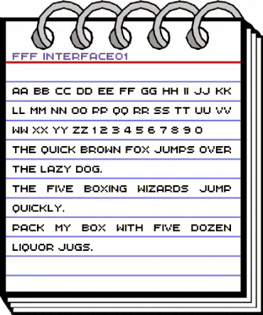 FFF Interface01 Regular animated font preview