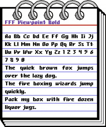 FFF Viewpoint Bold Regular animated font preview