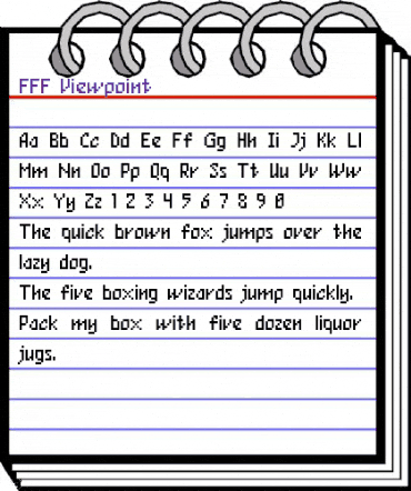 FFF Viewpoint Regular animated font preview