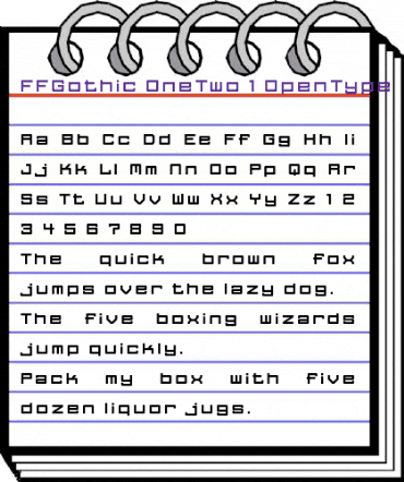 FFGothic OneTwo animated font preview