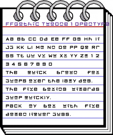 FFGothic TwoOne animated font preview FFGothic TwoOne animated font preview