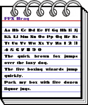 FFX Brag Regular animated font preview FFX Brag Regular animated font preview