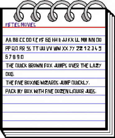 Fifties Movies Regular animated font preview