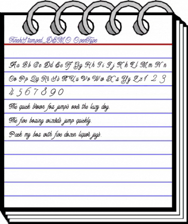 Finch Stamped_DEMO Regular animated font preview