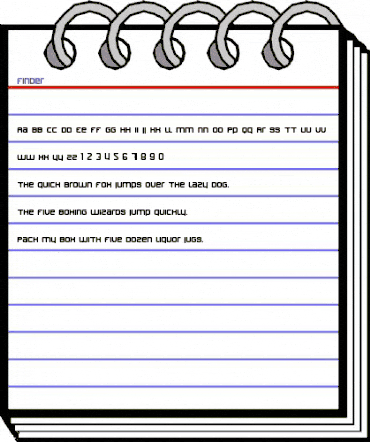 Finder Regular animated font preview Finder Regular animated font preview