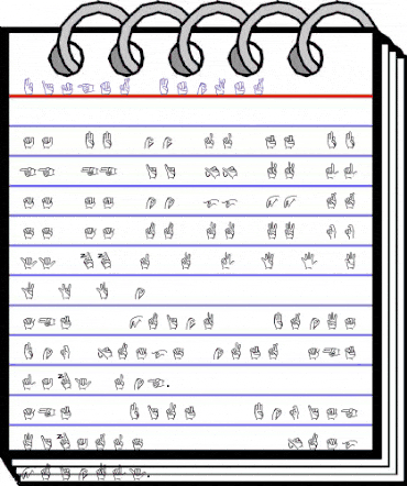 Finger Becker Normal animated font preview