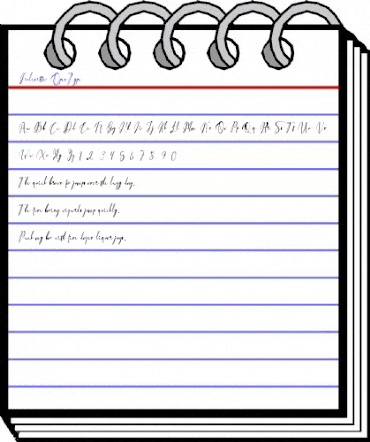 Fiolenita Script Regular animated font preview