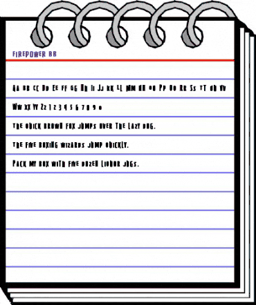 Firepower BB Regular animated font preview