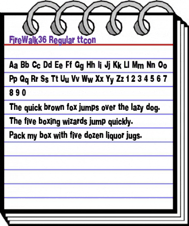 FireWalk36 Regular animated font preview FireWalk36 Regular animated font preview