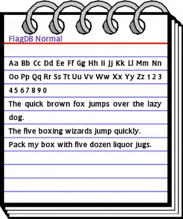 FlagDB Normal animated font preview