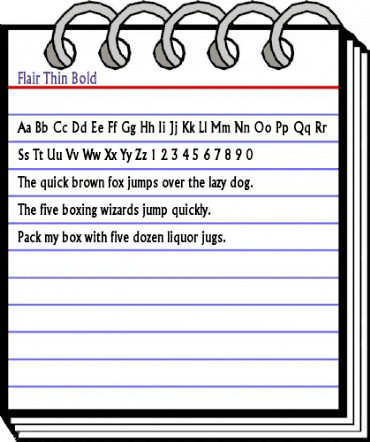 Flair Thin Bold animated font preview Flair Thin Bold animated font preview