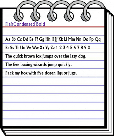 FlairCondensed Bold animated font preview FlairCondensed Bold animated font preview