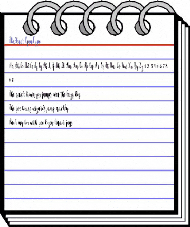 Flalkner Regular animated font preview