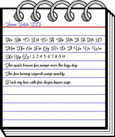 Flame Fetish Regular animated font preview