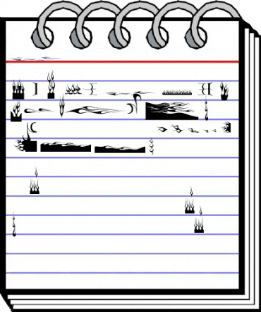 FlamesV Regular animated font preview