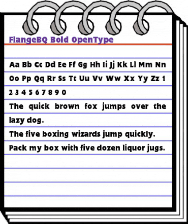Flange BQ Regular animated font preview