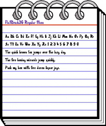 FlatBrush36 Regular animated font preview FlatBrush36 Regular animated font preview