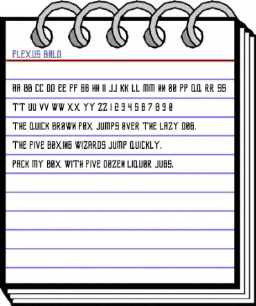 Flexus Bold animated font preview