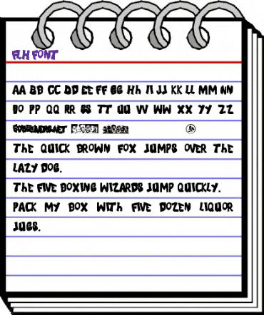 FLH-Font Regular animated font preview