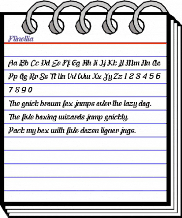 Flinellia Script animated font preview