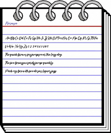 Florania Regular animated font preview Florania Regular animated font preview