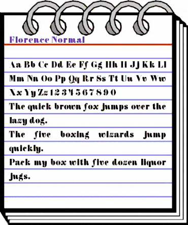 Florence-Normal Regular animated font preview