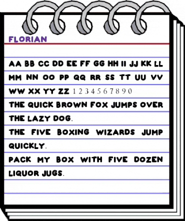 FLORIAN Regular animated font preview