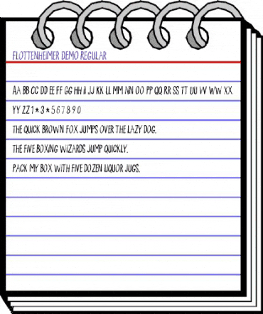 Flottenheimer DEMO Regular animated font preview