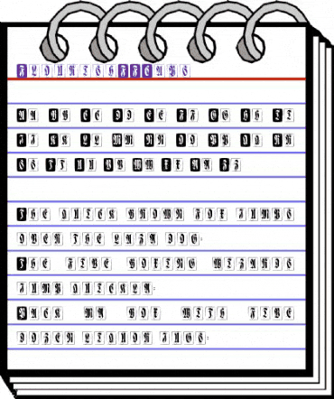 FlourishFFCaps Regular animated font preview