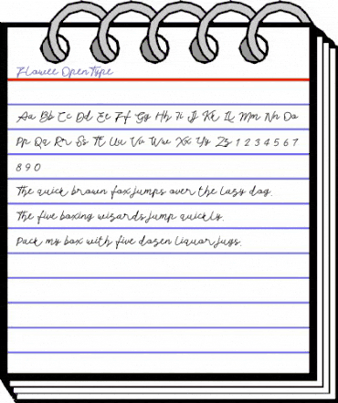 Flowee Regular animated font preview