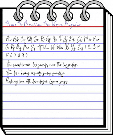 Flower For Rosalline Free Version Regular animated font preview