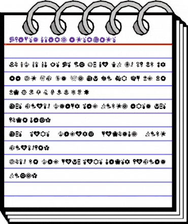 Flower Icons Regular animated font preview