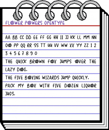 Flower Powers Regular animated font preview Flower Powers Regular animated font preview