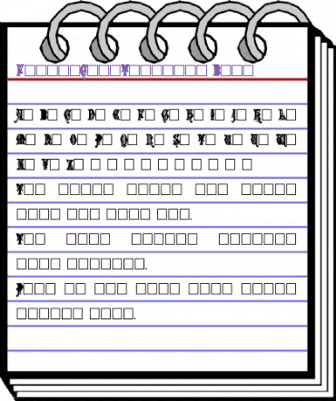 FlowerCapsText1222 Bold animated font preview