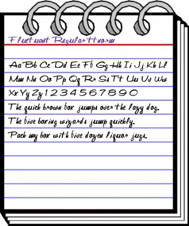 Fluctuant Regular animated font preview