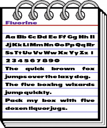 Fluorine Regular animated font preview