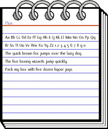 Flux Medium animated font preview