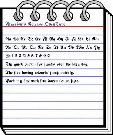 Flyerfonts Release animated font preview